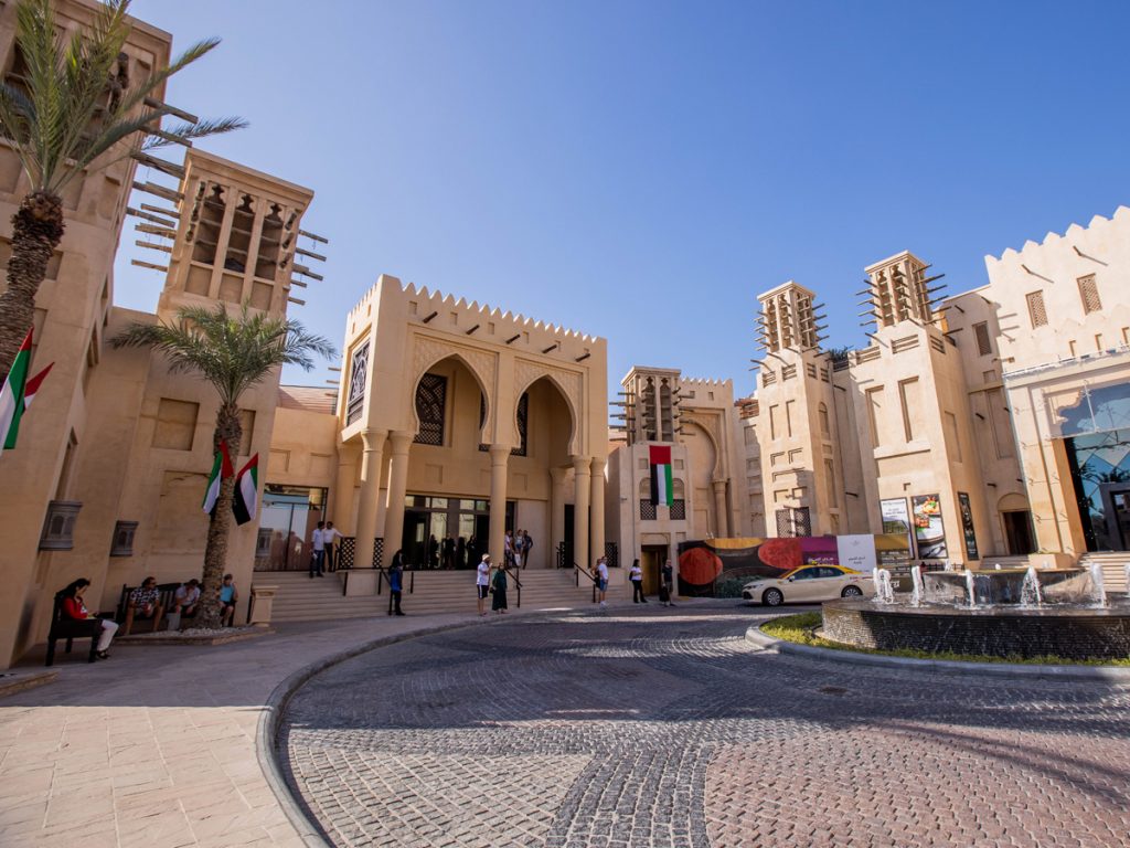 A Dubai Souk Bazaar in Madinat Jumeirah a beautiful view