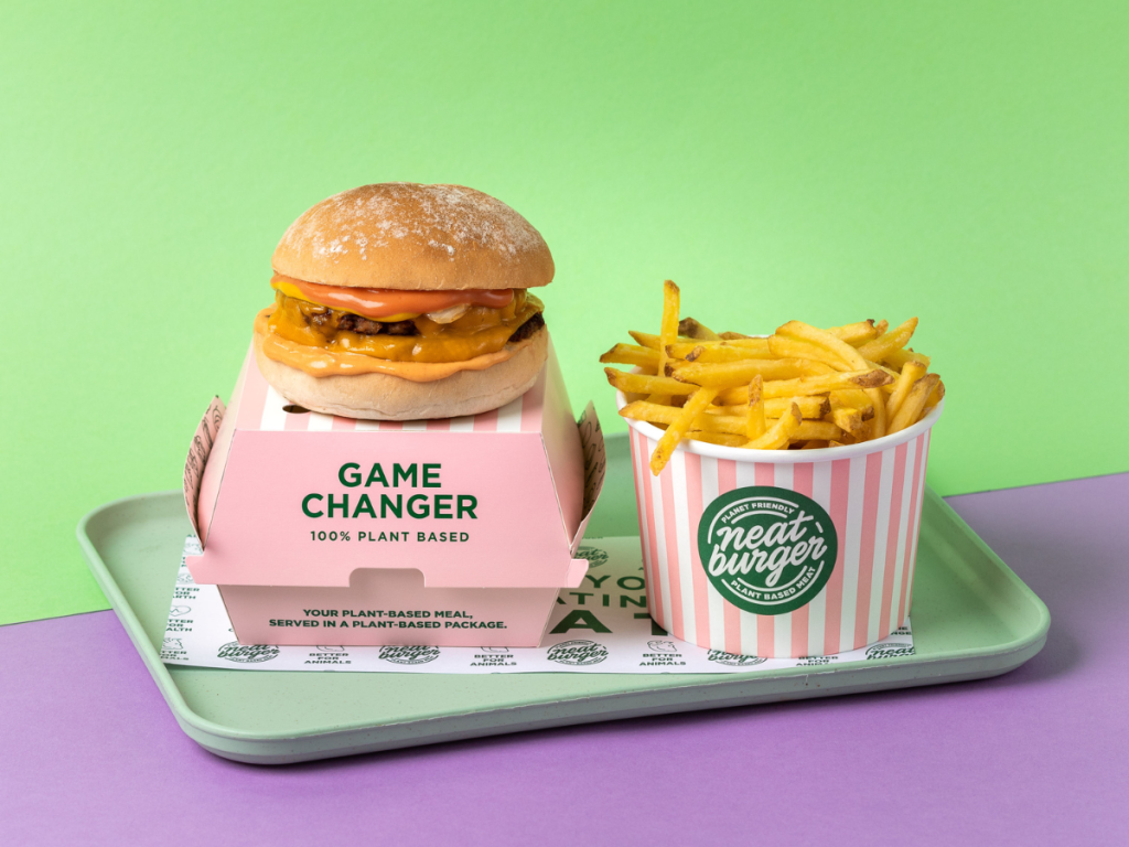 Neat burger on sale