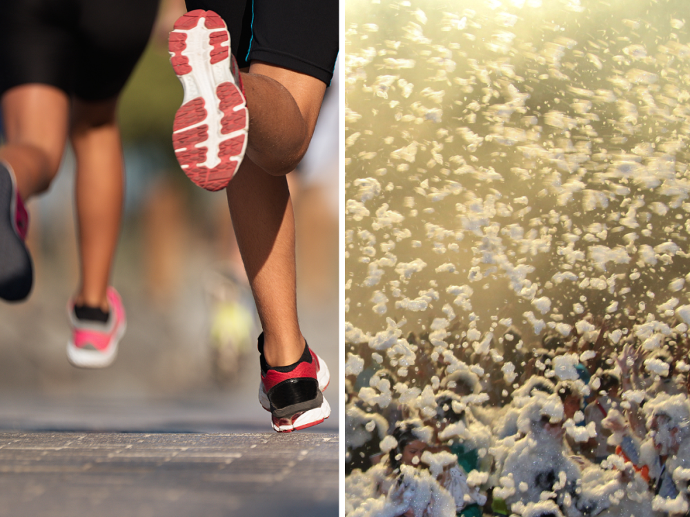 Bubble Run Dubai Take part in the fun race at Bluewaters
