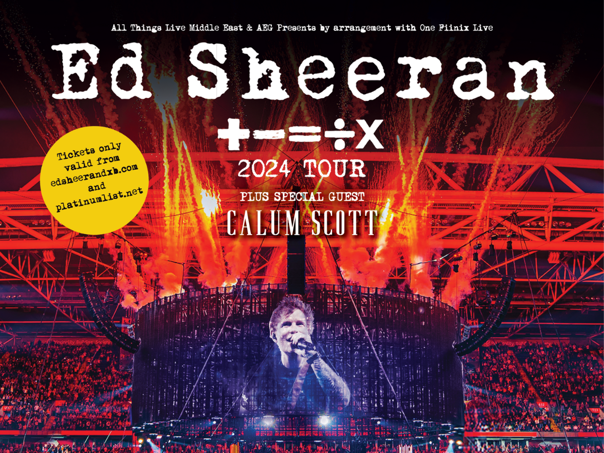Ed Sheeran Dubai Ed Sheeran Dubai tour dates revealed and tickets are selling fast Time Out