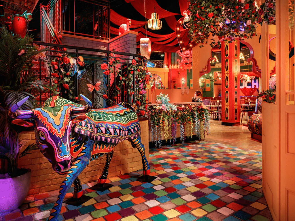 Indoor brunch in Dubai