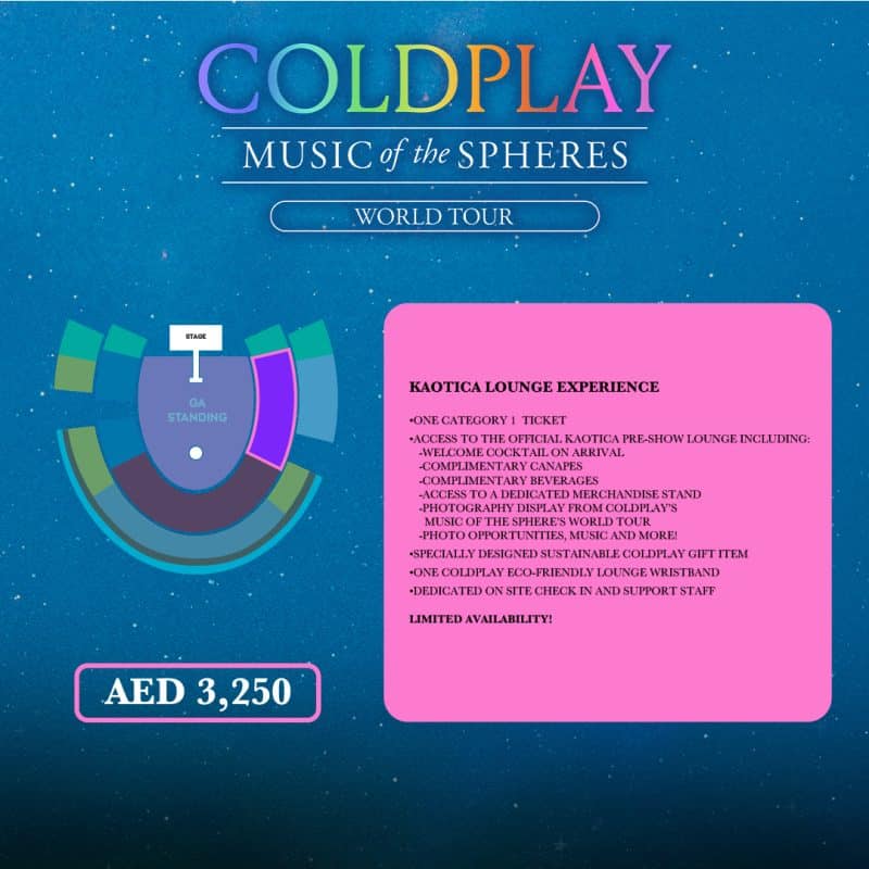 What are Coldplay Enhanced Experience tickets and are they worth it? Time Out Dubai