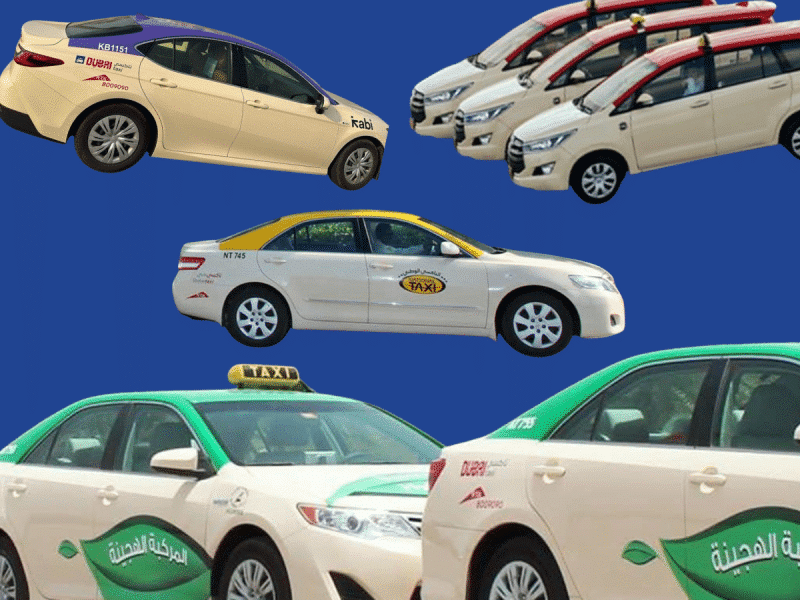 What the colour of your Dubai taxi roof actually means (yes, there are  seven of them) | Time Out Dubai