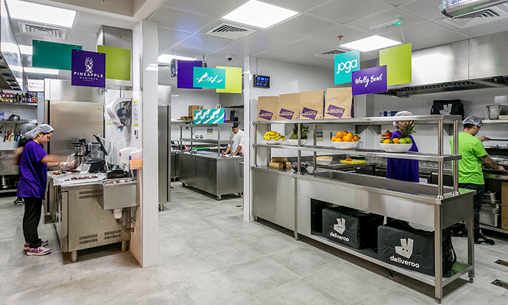 deliveroo opens delivery only kitchens