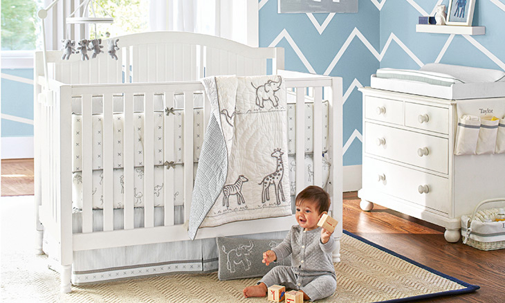 pottery barn baby bed