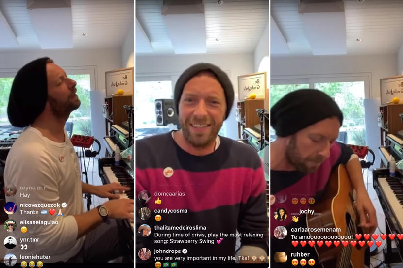 Onwijs Watch Coldplay's Chris Martin perform an at-home concert on SM-85