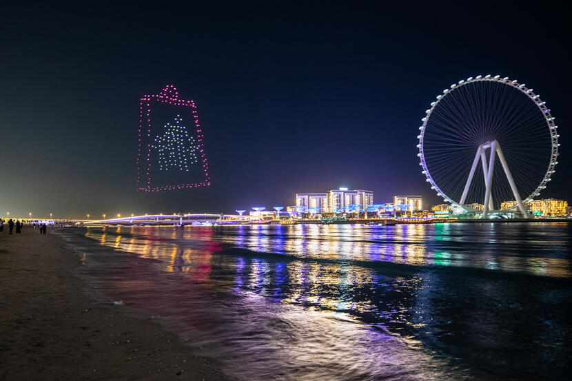 In Pictures The Stunning Drone Show At Dubai S Jbr Attractions Time Out Dubai