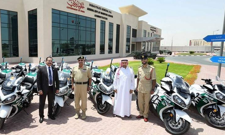 dubai police motorcycle