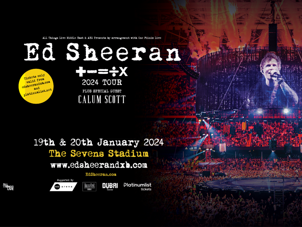 Ed Sheeran Dubai Ed Sheeran Dubai tour dates revealed and tickets